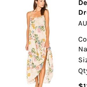 Auguste Delilah Slip Maxi Dress Size 4